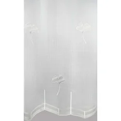 Moderne Plauener Stickereigardine Henrike Kante