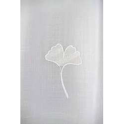 Moderne Plauener Stickereigardine Henrike Detailbild