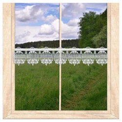 Kleine Plauener Spitzengardine Lisann 10 cm hoch