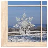 Plauener Spitzenfensterbild Schneekristall 2