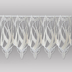 Hochwertige Plauener Spitzen-Panneau Impresion in natur-beige