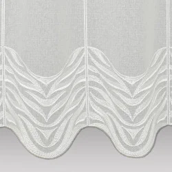 Plauener Stickerei-Kurzgardine Silvana in natur Detailbild