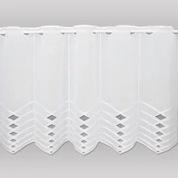 Moderne Kurzgardine Liss in weiß