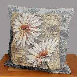 Attraktiver Gobelin Kissenbezug Gerbera 45x45 cm
