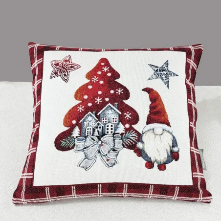 Bildschöner Gobelin-Kissenbezug Kobolde