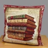 Gobelin Kissenbezug Antike Bücher 45x45 cm