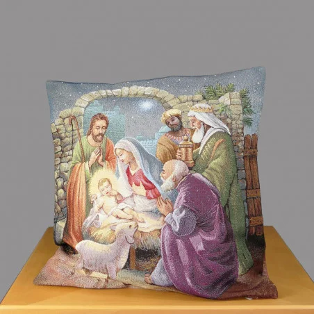 Gobelin-Kissenbezug Bethlehem 45x45 cm