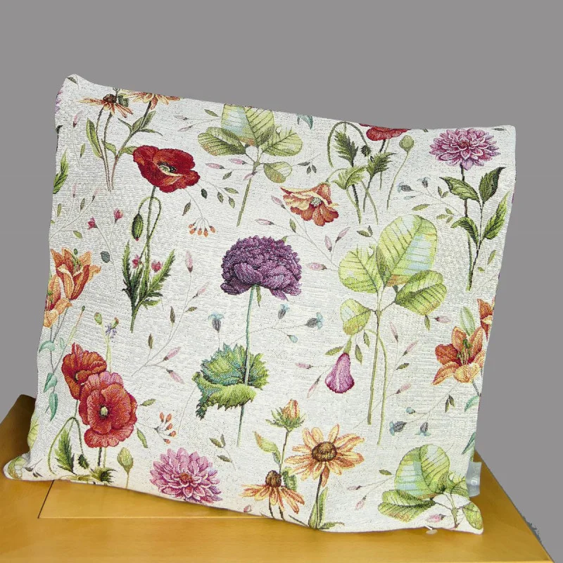 Gobelin-Kissenbezug Blumenwelt