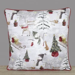 Keder-Kissenbezug Snowman