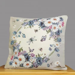 Gobelin Kissenbezug Margeriten 45x45 cm