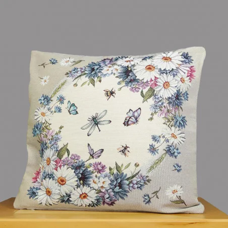Gobelin Kissenbezug Margeriten 45x45 cm