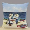 Gobelin-Kissenbezug Strandkinder 45x45 cm
