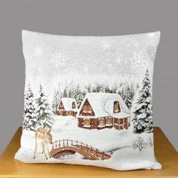 Weiche Gobelin-Kissenhülle Schwarzwald