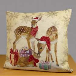 Gobelin Kissenhülle Weihnachtsrehe