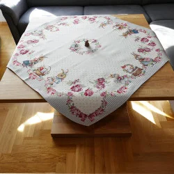 Gobelin-Mittelecken Ostergirlande