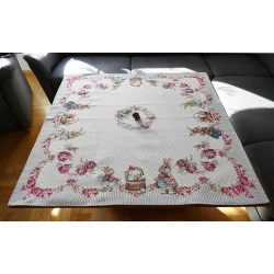 Gobelin-Mittelecken Ostergirlande