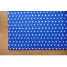 Baumwoll-Stoff-Deckenserie Pünktchen in blau-weiß Detailbild