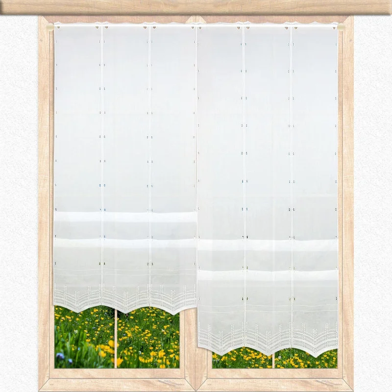 Dezentes Stickerei-Raffrollo Paula