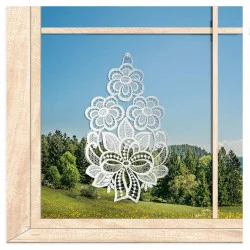 Fensterbild Blütengesteck in natur