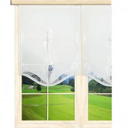 Schiebepaneele Carmen mit Bogen in weiß