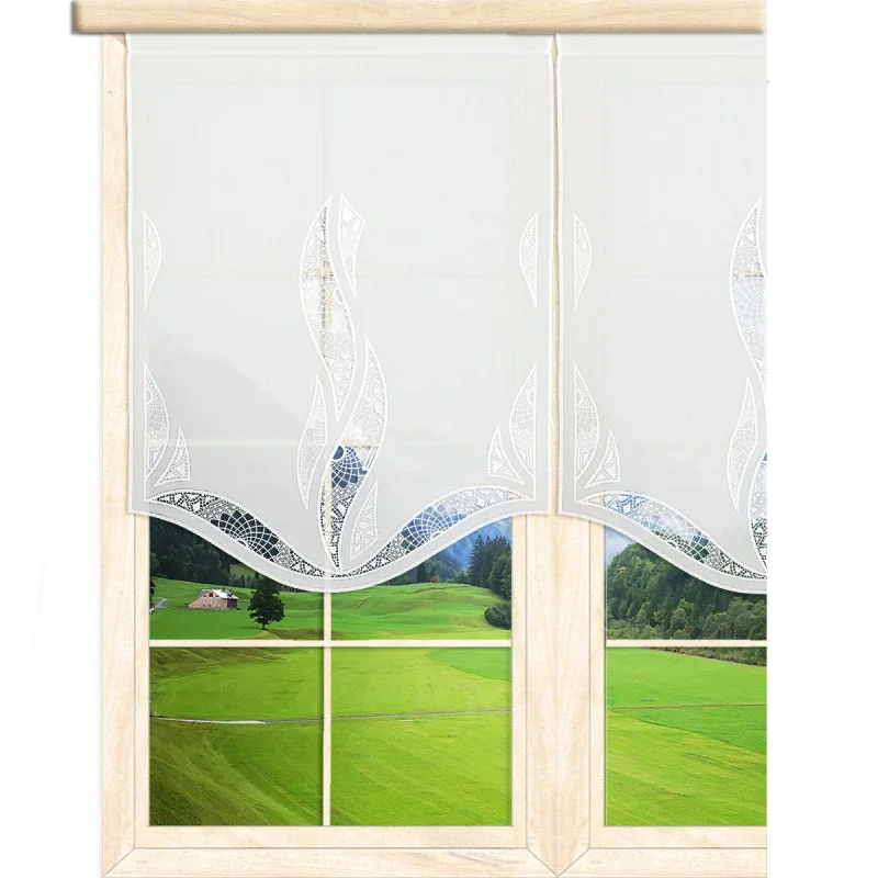 Schiebepaneele Carmen mit Bogen in weiß