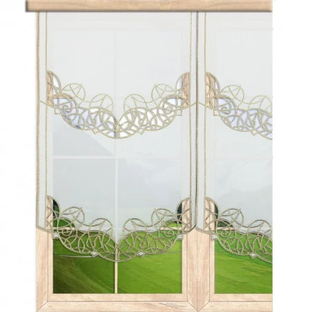 Schiebepaneele Gloria in braun-gold