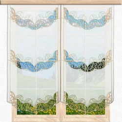 Schiebepaneele Gloria in braun-gold