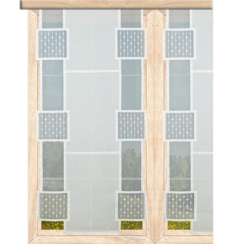 Stickerei-Flächengardine Bethany in ecrü