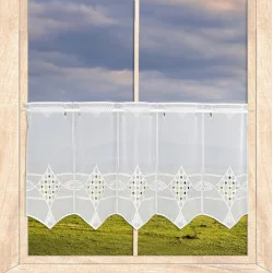 Modern bestickter Kurzstore Kendra 35 cm hoch