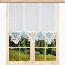 Flächengardine Amy mit Plauener Spitzenkante