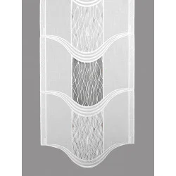 Muster der Flächengardine Denise in weiß-braun