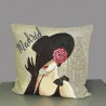 Gobelin Kissenbezug Dame in Madrid 45x45 cm