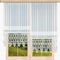 Raffgardine Ally mit Plauener Spitzenkante