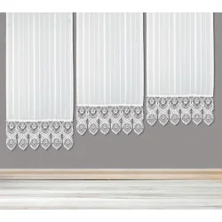 Schiebepaneele / Raffgardine Bella mit Plauener Spitzenkante Dekoration