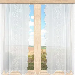 Seitenschals Annica in weiß-beige