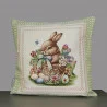 Süßer Gobelin-Kissenbezug Hase Emil