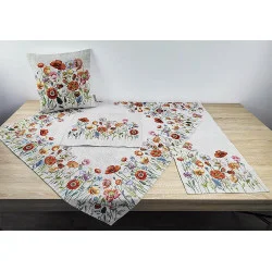 Zauberhafte Gobelin-Deckenserie Mohn