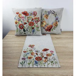 Zauberhafter Gobelinläufer Mohn