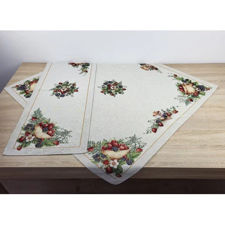 Fruchtige Gobelin-Deckenserie Erdbeeren