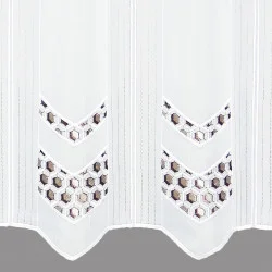 Modern bestickte Bistrogardine Tracy Detailbild