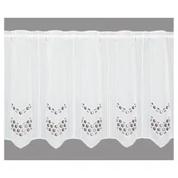 Modern bestickte Bistrogardine Tracy