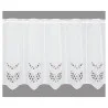 Modern bestickte Bistrogardine Tracy