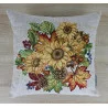 Ländlicher Gobelin Kissenbezug Herbstzeit 45x45 cm