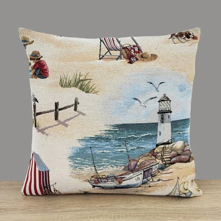 Gobelin-Kissenbezug Ostseestrand in verschiedenen Größen