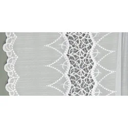 Seitenschals Adriana in Weiß-Beige  detailbild