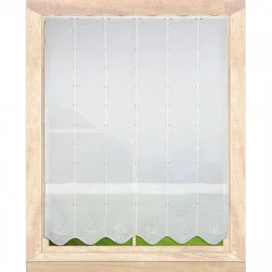 Stickerei-Raffrollo Alegra am Fenster