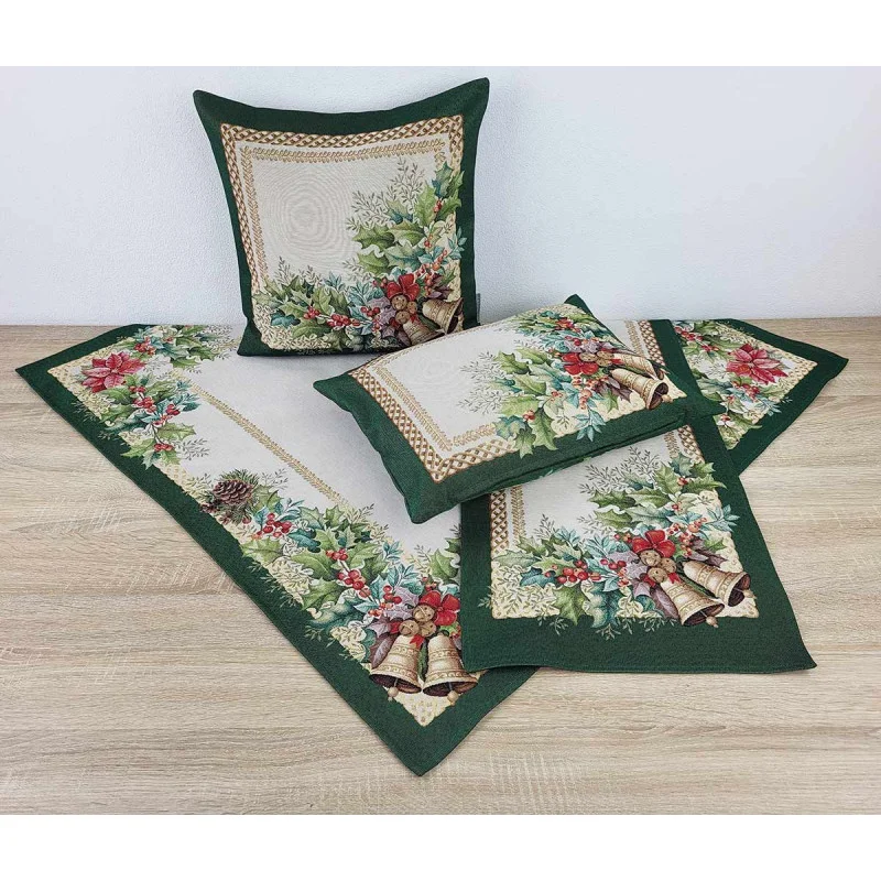 Festliche Gobelin-Deckenserie Glockenpaar Deko