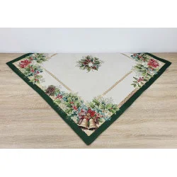 Festliche Gobelin-Mitteldecke Glockenpaar