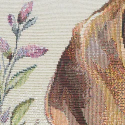 Gobelin-Kissenbezug Beagle 45x45 cm – Hochwertige Kissenhülle mit Hundemotiv als Sofakissen & Dekokissen