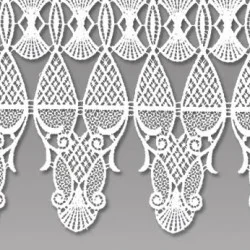 Detailbild der Spitzengardine Ally in weiß.